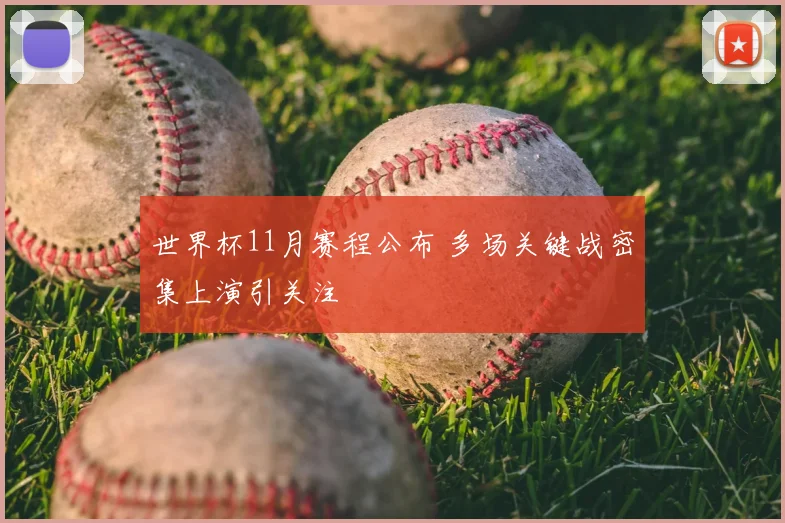 世界杯11月赛程公布 多场关键战密集上演引关注